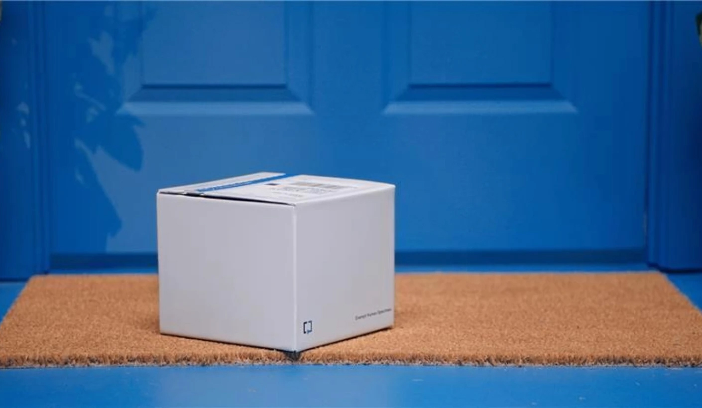 Cologuard box on doorstep